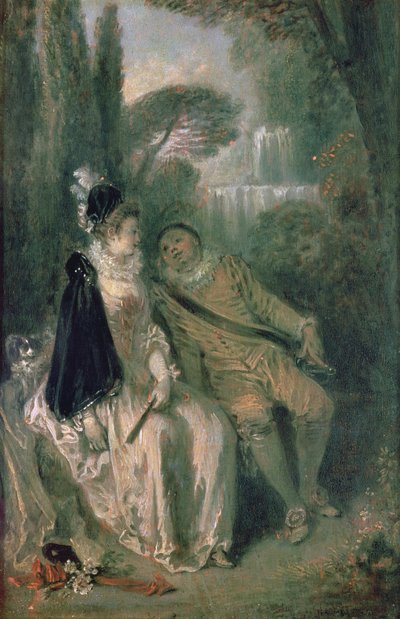 Die anmutige Ruhe, ca. 1713 von Jean Antoine Watteau
